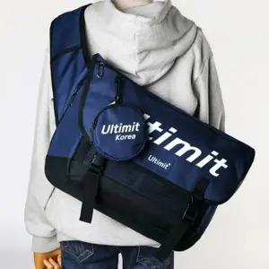 ( )책가방 메신저백 학생 보조 파우치 가방 네이비