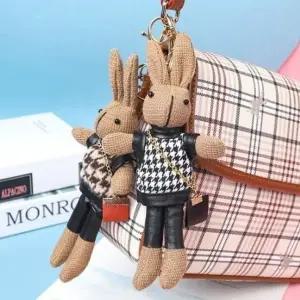 토끼 명품 귀여운 가방 자동차 차키 키링 블랙 키홀더 (WFKO1XW)