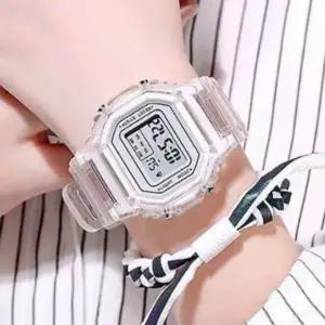 [콩심팥심]여자전자시계 남성손목시계 투명 손목 디지털 시계