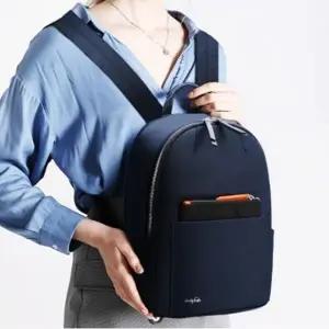 ( )여성 직장인 출근 심플 가방 백팩 네이비