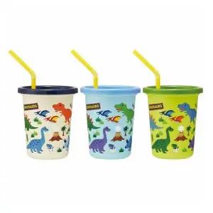[알티피아]스케이터 다이노사우루스 스트로 텀블러 3P 세트 320ml