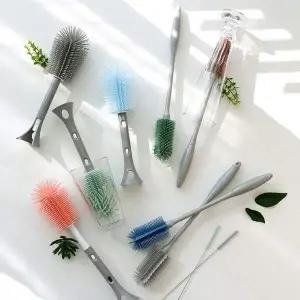 [골드스마일]빨대솔 세척솔 젖병솔 브러쉬 파스텔 실리콘 병솔