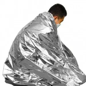 ( )비상 보온 구급담요 실버(140cmX210cm) 야외활동 체온유지 캠핑생존담요 응급담요