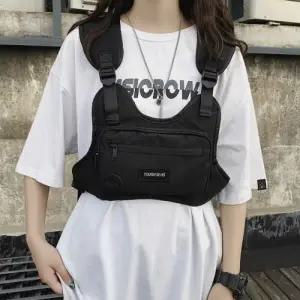 ( )와일드 스포츠 체스트백블랙 캐주얼 가슴 조끼가방