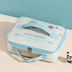 [골드스마일]도시락 가방 보온 가방 사각형 블루