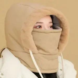 LW 남녀공용 올인원 패딩 후드넥 워머 혹한기 겨울 방한 바라클라바 귀마개 모자