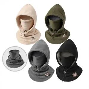 플리스가드 2in1 후드 넥워머 기모넥워머 방한마스크 겨울모자