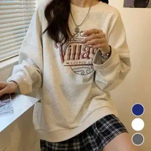 기모 프린팅 여성 맨투맨티셔츠 URD 136