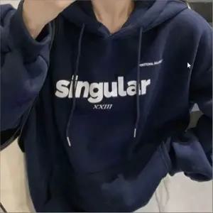 여성 캐주얼 루즈핏 후드티 스티치 얇은기모 티셔츠