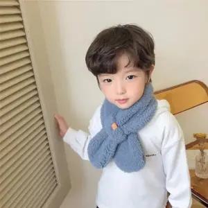 겨울 유아 아동 키즈 단색 뽀글 머플러 목도리 어린이집 선물