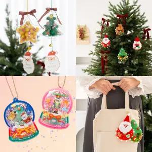 크리스마스 만들기재료 키링 민화샵 세트 장난감 미술 놀이 키트 인형 가방 어린이집 유치원 성탄절꾸미기 장식소품