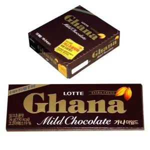 롯데 Ghana 가나초콜릿 34g x 15개