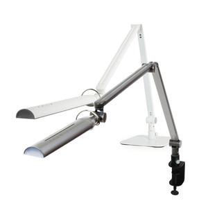 다이아소닉 LED스탠드 DL-120PH  밝기 2000LUX [색상: 화이트 구성: 메탈클램프] 사무실  작업용 조명