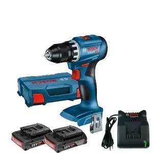 보쉬 GSR18V-45 충전드릴 드라이버 2.0Ah 배터리2개 세트 GSR18V-21후속