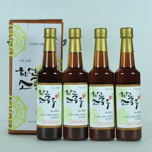 한산소곡주 500ml x 4개, 약주, 생주, 16도, 전통주, 차례주