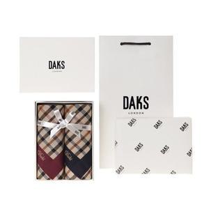갤러리아 [닥스] 기본체크 손수건 2매세트 (D) 2번