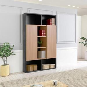 아트박스/플레인홈 아힌 모던 도어형 5단 책장 1200 B타입