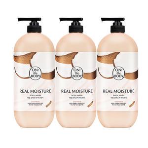 온더바디 리얼모이스처 바디워시 아몬드 900g, 3개