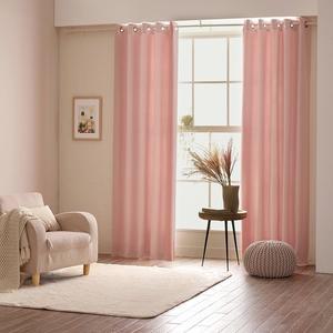 [레스티]아일렛형 하비드 암막커튼 긴창 (145x233cm) 크림핑크 1장