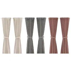 [롯데백화점]이케아 이케아 LENDA 렌다 커튼한쌍+장식띠 140x250cm/반투명커튼/블라인드/사생활보호