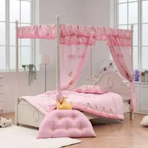 안나 캐노피 슈퍼 싱글 초등 학생 어린이 공주 침대  매트 포함)