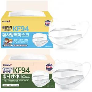 [잇츠케이] 클린케이 황사방역 보건용 덴탈형 KF94 마스크 (50매입) - 대형/소형