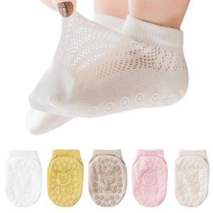 소로이 쿨링 메쉬 미끄럼방지 신생아 아기 유아양말 5종세트