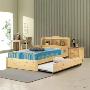 루이스  네추럴) 원목 슈퍼 이단 초등 학생 공주 어린이 슬라이딩 침대