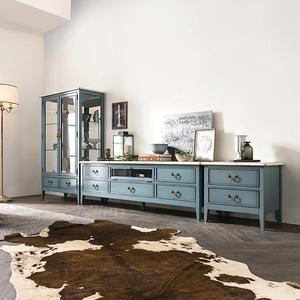 [리체갤러리] 수입 프렌치 엔틱가구 원목 빈티지엔틱 디바 양문장식장 1800 세트