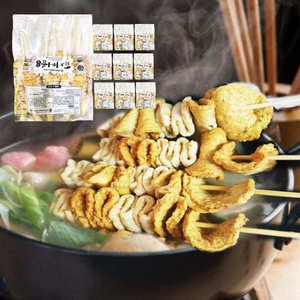 대용량 부산 어묵 꼬치 탕 1.1kX10봉 수제 꼬지 모듬 전골 오뎅 국 소스포함 캠핑 밀키트