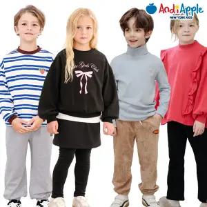 [앤디애플] 데일리하게 입기 좋은 베이직룩! 티셔츠/팬츠/반바지/등원룩/나들이룩