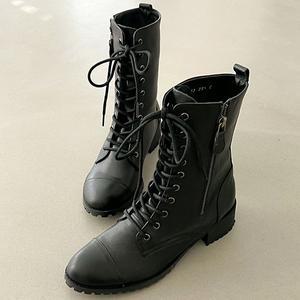 [더힐][더힐슈즈] 양가죽 여자여성 앵글앵클 미들 워커 부츠 3.5cm/2color sy3032