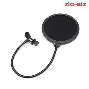 [지오비즈]마이크 팝필터 잡음제거/노이즈 마이크흡음 파열음방지 자바라 마이크망 팝스크린 윈드스크린...