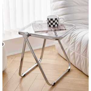 접이식 아크릴테이블 미드센츄리 투명 사이드테이블