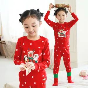 [보리보리/토토와모모]크리스마스내복 어린이집선물 유치원선물 유아내의 아동내복 P메리홈파티(30수)