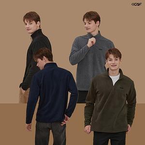 [르까프] 23FW 남성 하프 집업 플리스티셔츠 4종세트