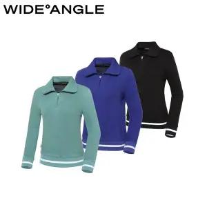 [와이드앵글](하남점)23년 FW 여성 WG 셔링 와이드 카라 겨울 티셔츠  WWW23272