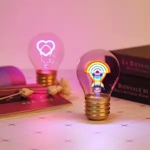 노바리빙 LED 충전식 필라멘트 네온사인 전구 무드등