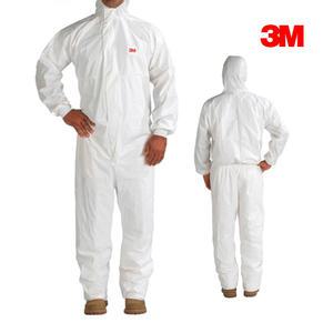 3M 원피스 방진복 부직포 일회용 보호 작업복 4545  화이트 XL