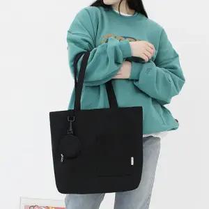 국내제작/ 탄탄한 에코백 시트론 무지 포켓 지퍼 여자 숄더백 토트백 M722245