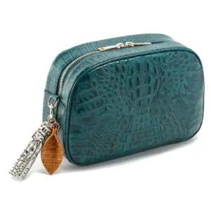 [롯데백화점]에스콰이아 여성 카이만 악어 크로스백 EHBFHB034GR