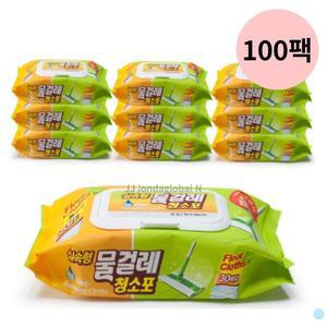 홈인더스토리 물걸레 청소포 실속형 중형 30매 100팩