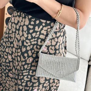 앗부노 메탈릭 스팽글 연말룩 숄더백 클럽룩 여성