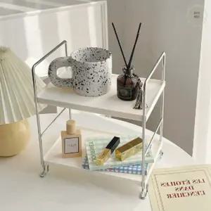 책상미니선반 2단 식탁 정리대 식탁 위 선반 철제