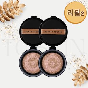 뷰티피플 시즌 16 신상 철벽녀 쿠션 리필 2EA 두유 단백질 크림 커버 쿠션팩트 피부커버력