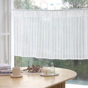 [기타]리프 레이스커튼 바란스 1장 작은방 주방 자수가리개