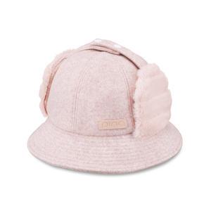 핑 우먼스 밍크퍼 버킷햇 여성 겨울모자 골프모자, 핑크, 1개
