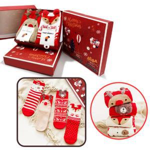 크리스마스 캐릭터 양말 선물세트4p 판촉물 단체선물 어린이 여성