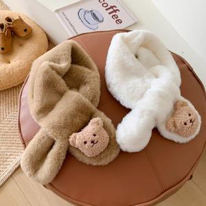 덤덤베어 인형 목도리 / 아기 유아 키즈 넥워머 머플러