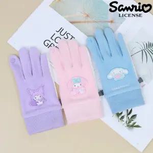 장갑 산리오 파스텔 플리스 장갑 아동 주니어 털장갑 여성장갑